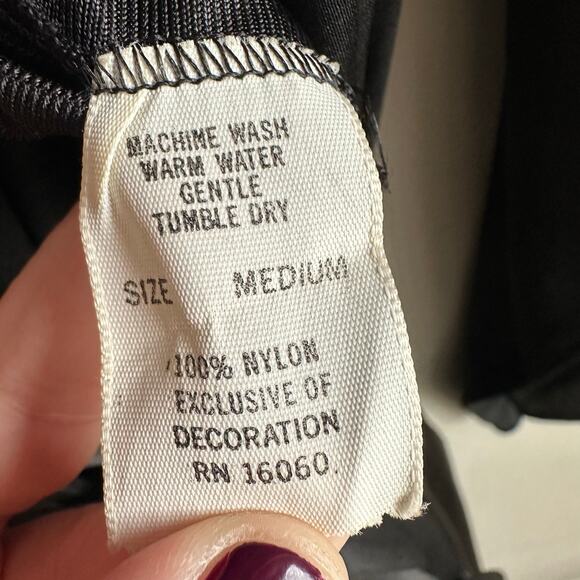 Diane Von Furstenberg Vintage Lace Nightgown Slip and Robe 80s Black - Picture 15 of 16